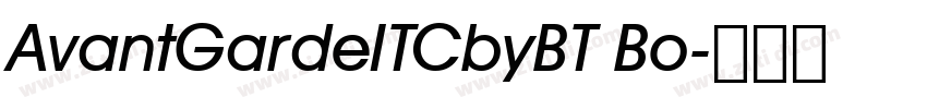 AvantGardeITCbyBT Bo字体转换